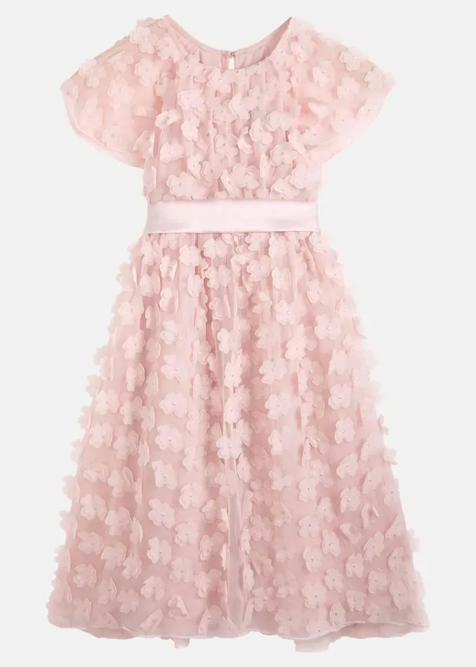 Online Girls Phase Eight Occasion Dresses Alice Flower Fit And Flare Dress Antique Rose