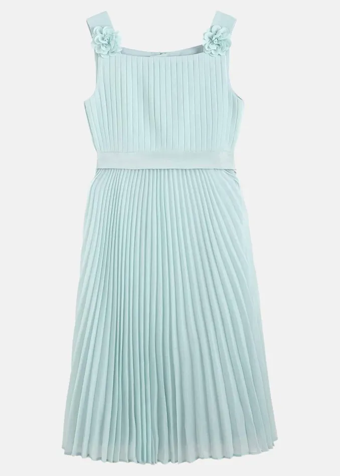 Online Girls Phase Eight Occasion Dresses Belle Pleat Dress Pale Blue