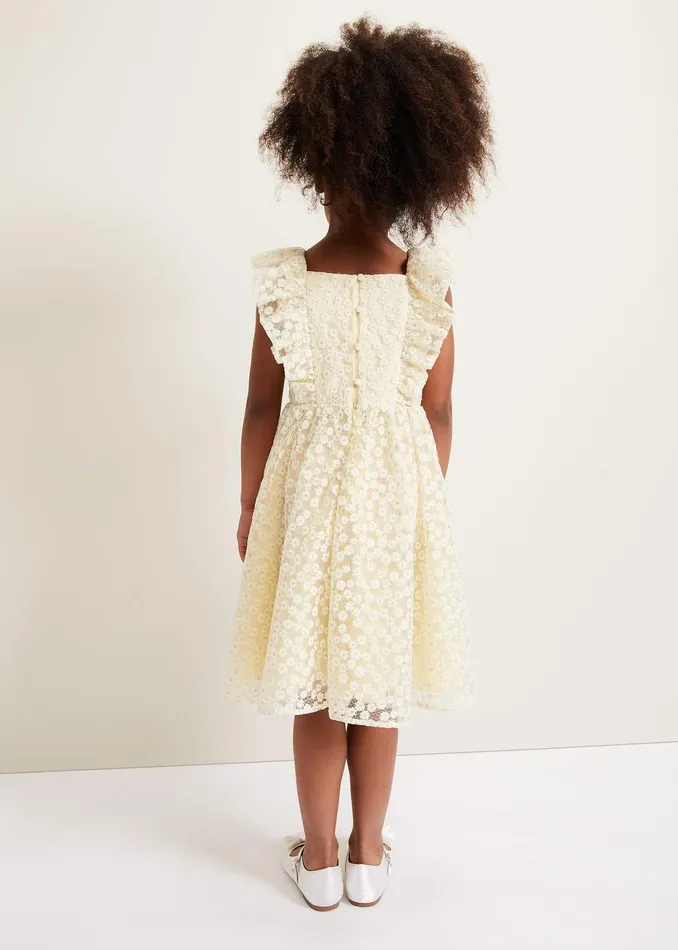 Online Girls Phase Eight Occasion Dresses Daisy Smock Dress Yellow