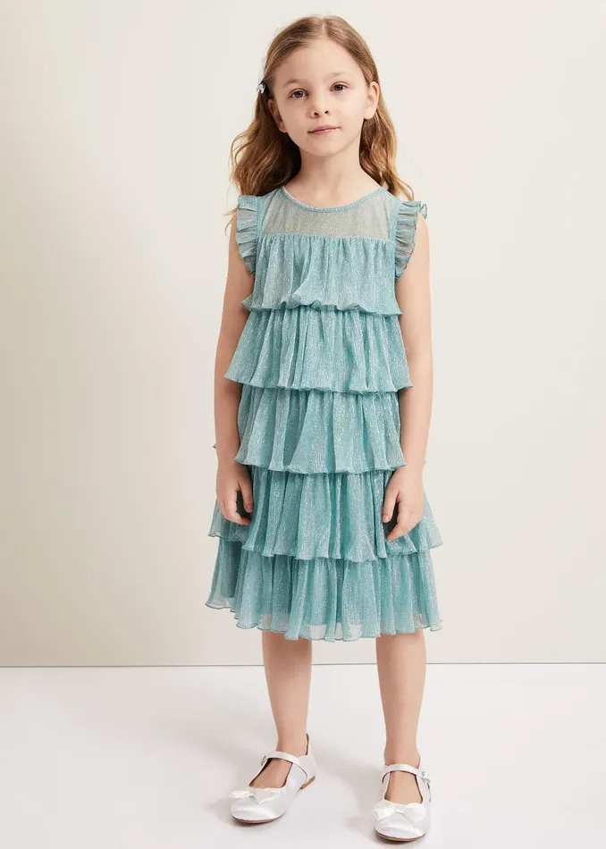 Online Girls Phase Eight Occasion Dresses Destiny Plisse Dress Green