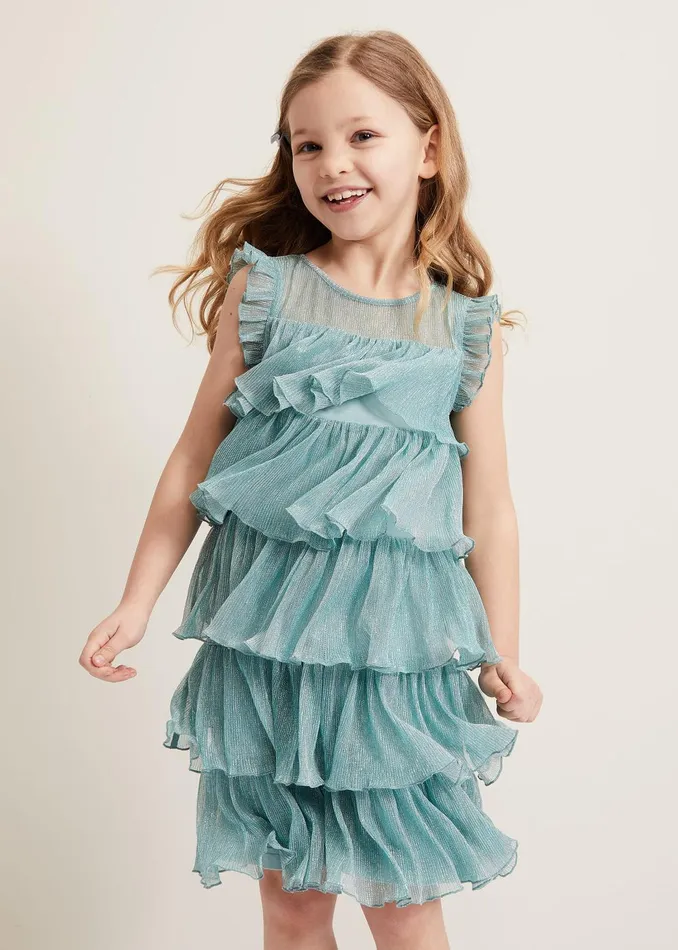 Online Girls Phase Eight Occasion Dresses Destiny Plisse Dress Green