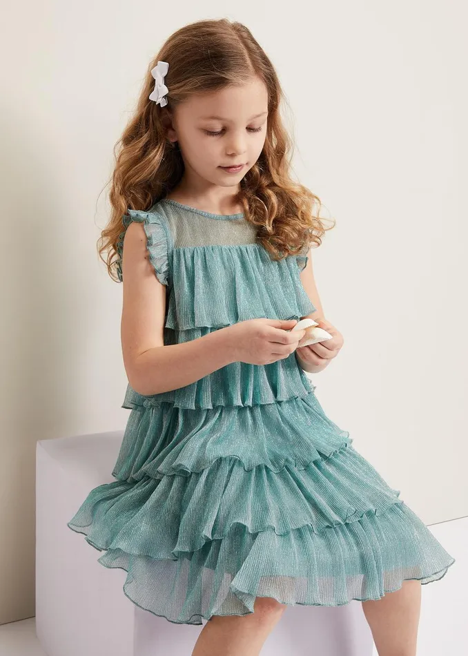 Online Girls Phase Eight Occasion Dresses Destiny Plisse Dress Green