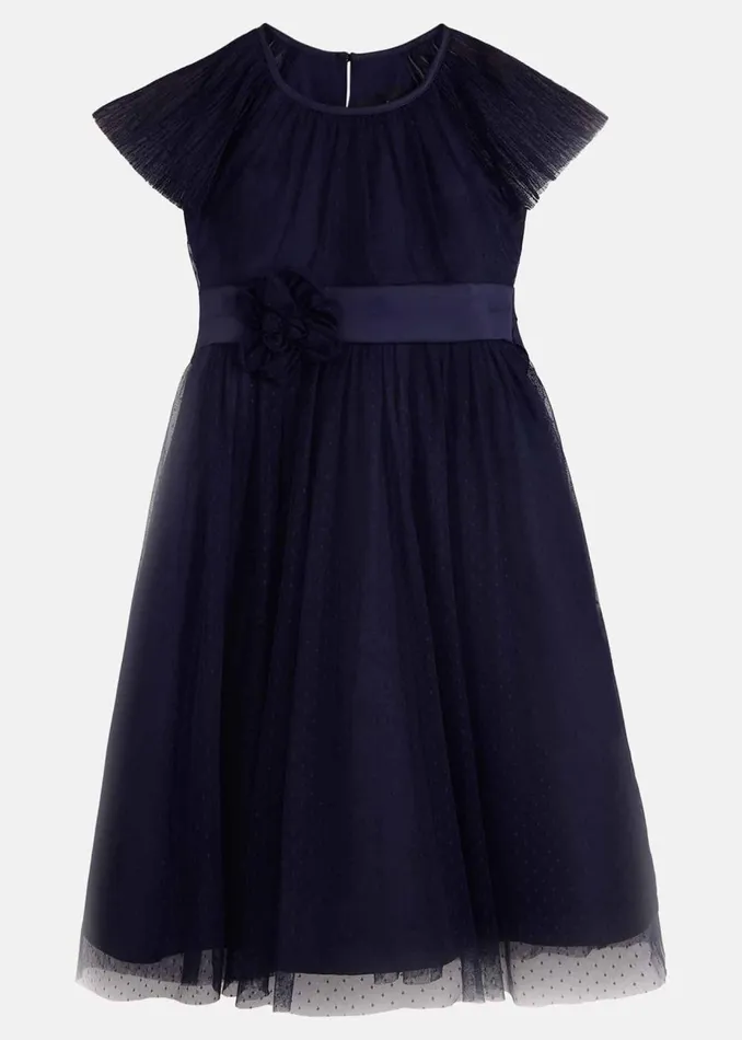 Online Girls Phase Eight Occasion Dresses Jasmine Tulle Fit And Flare Dress Navy