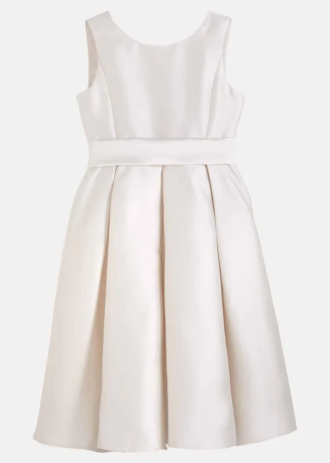 Online Girls Phase Eight Occasion Dresses Melody Satin Fit And Flare Dress White