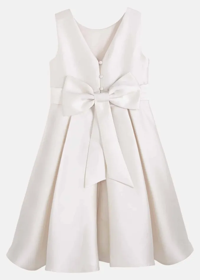 Online Girls Phase Eight Occasion Dresses Melody Satin Fit And Flare Dress White