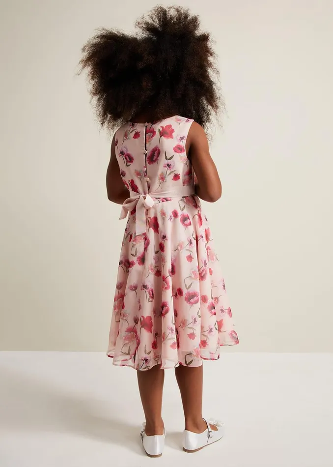 Online Girls Phase Eight Occasion Dresses Mirabel Floral Fit And Flare Dress Multicoloured
