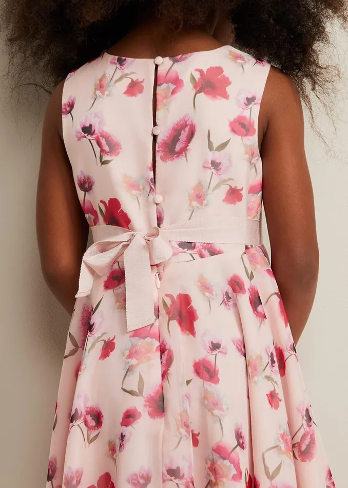 Online Girls Phase Eight Occasion Dresses Mirabel Floral Fit And Flare Dress Multicoloured