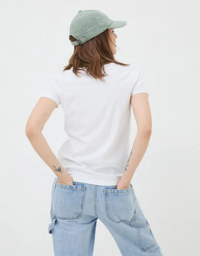 Organic Cotton Belle TShirt White Women FatFace Tops and TShirts