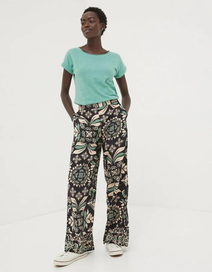 Organic Cotton Ivy TShirt Green Women FatFace Tops and TShirts