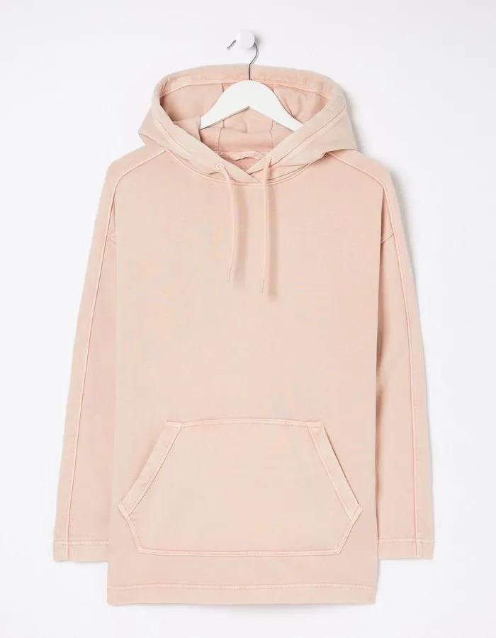 Organic Cotton Luna Hoodie Light Pink Women FatFace Nightwear and Loungewear