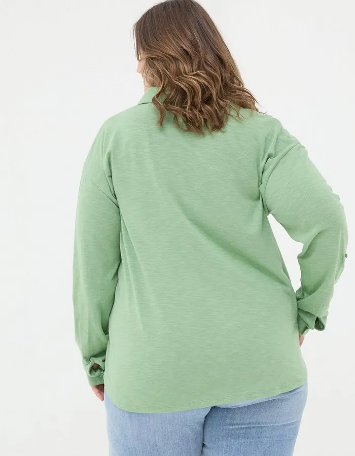 Paige Jersey Shirt Light Green Women FatFace Shirts and Blouses