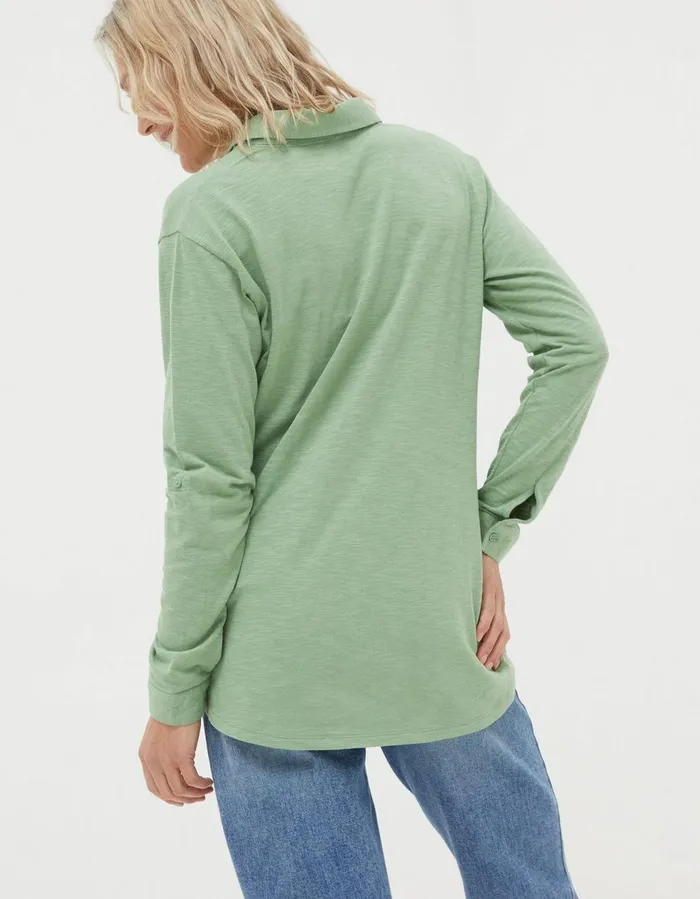 Paige Jersey Shirt Light Green Women FatFace Shirts and Blouses