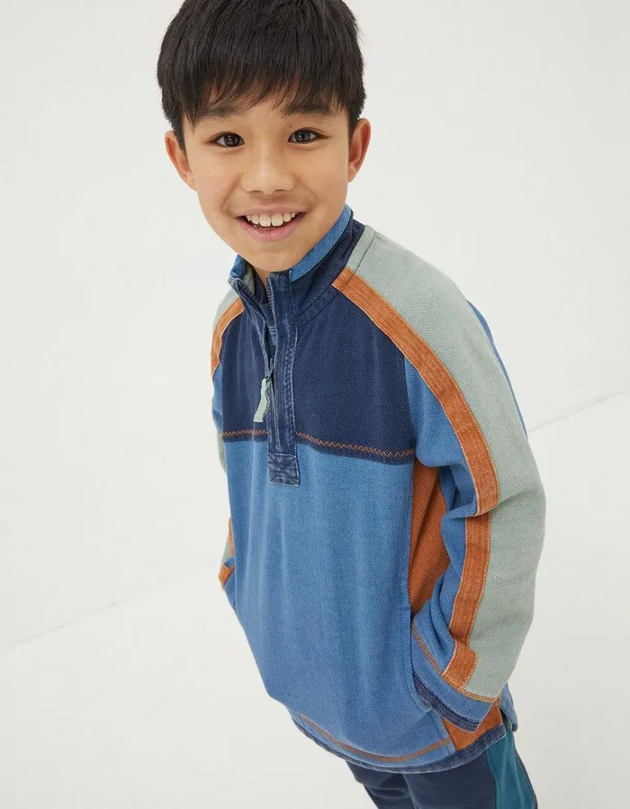 Panel Airlie Navy Boys FatFace Sweatshirts and Hoodies