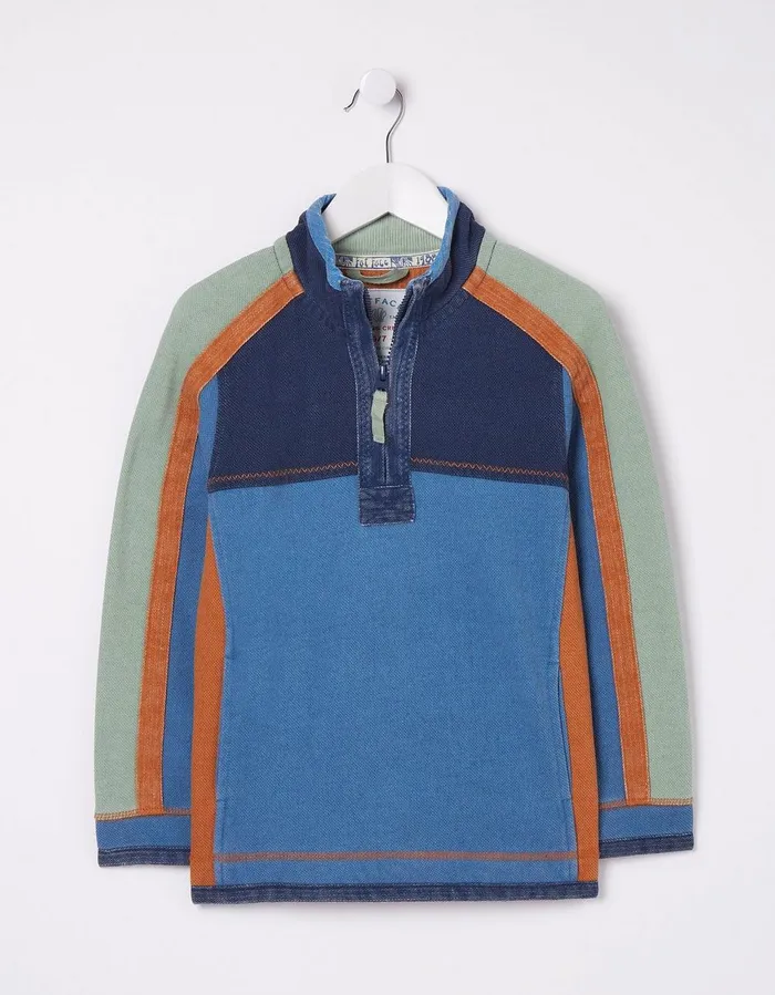 Panel Airlie Navy Boys FatFace Sweatshirts and Hoodies