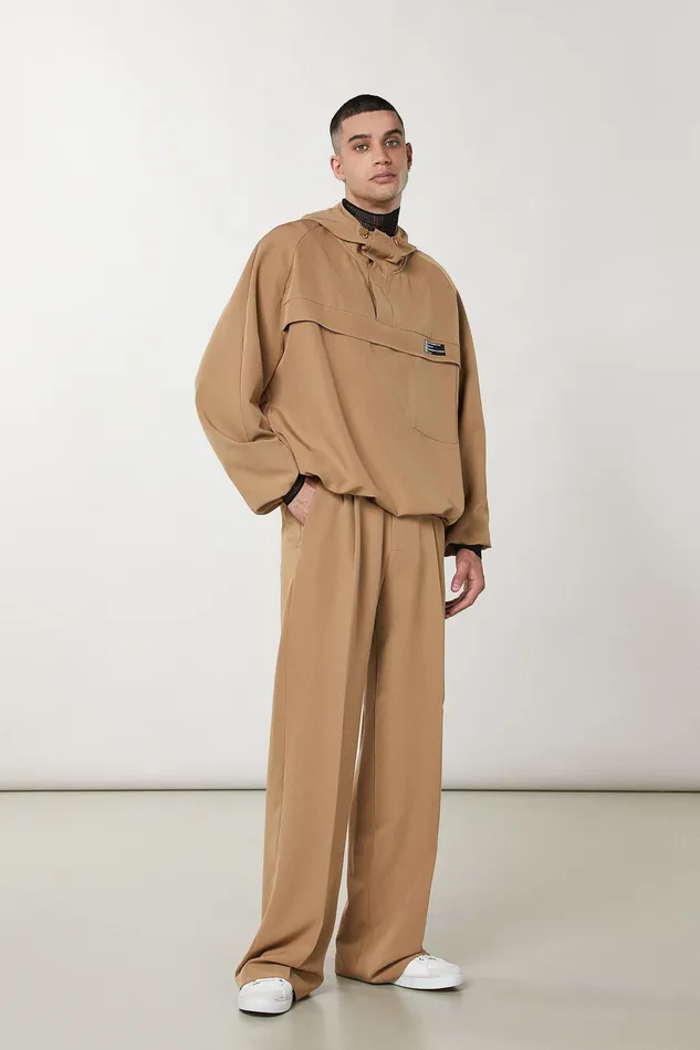 Pants Men Patrizia Pepe Regular Fit Soft Pants Odyssey Beige