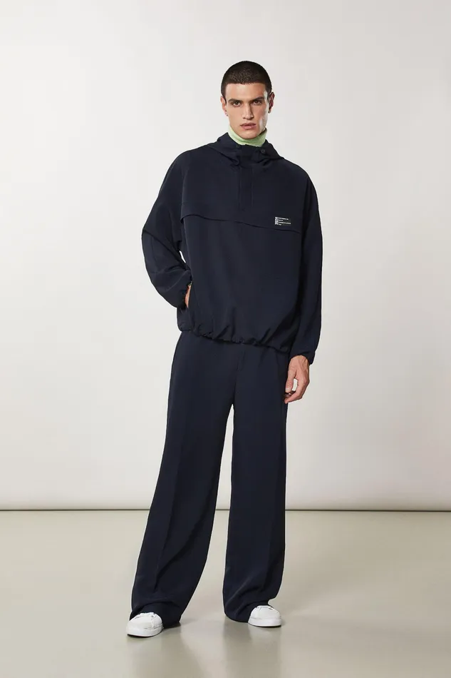 Pants Men Patrizia Pepe Regular Fit Soft Pants Royal Navy
