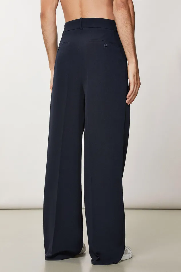 Pants Men Patrizia Pepe Regular Fit Soft Pants Royal Navy
