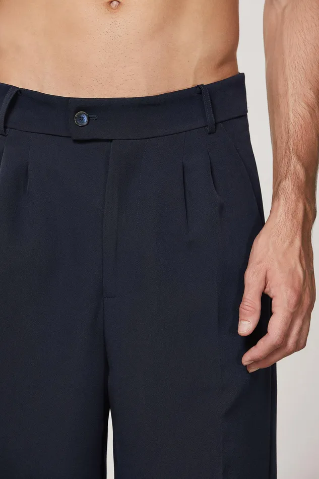 Pants Men Patrizia Pepe Regular Fit Soft Pants Royal Navy