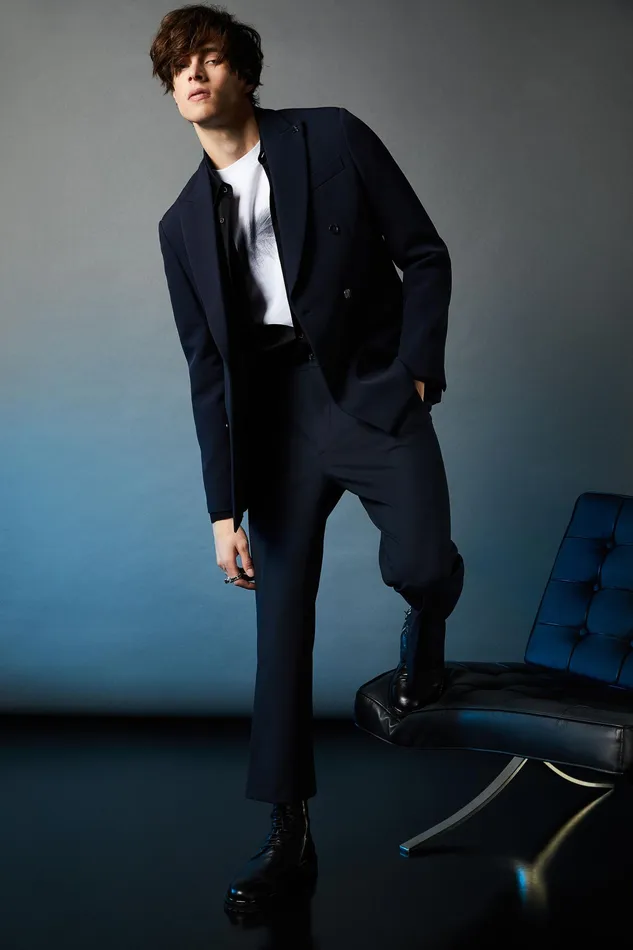 Pants Men Patrizia Pepe Slim Ankle Pants Royal Navy
