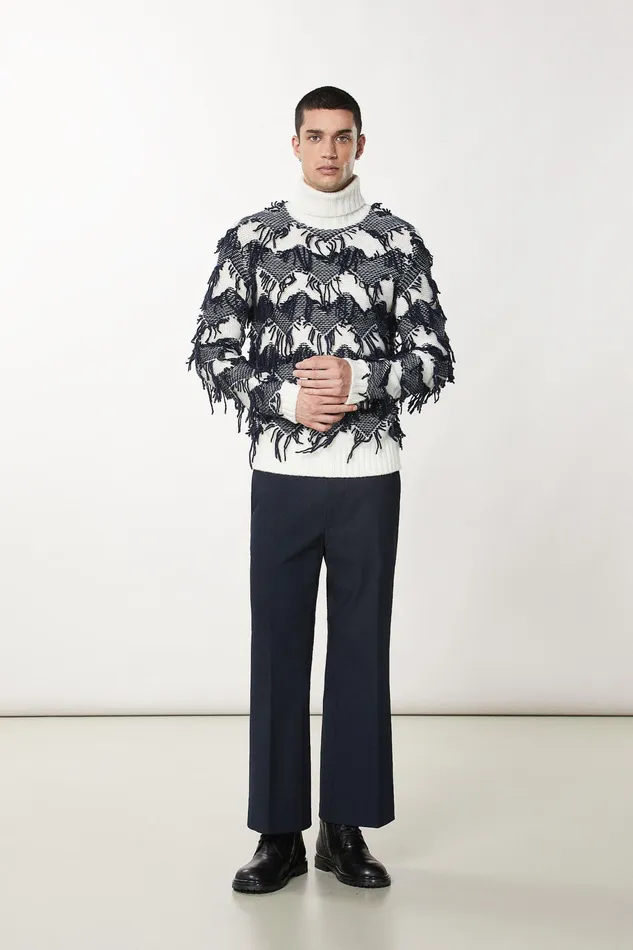 Pants Men Patrizia Pepe Slim Ankle Pants Royal Navy