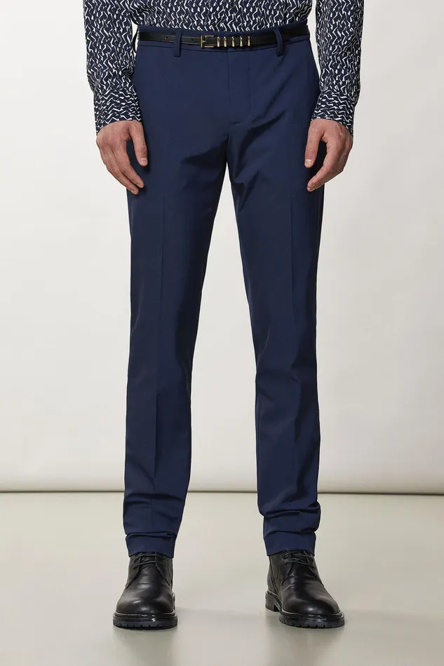 Pants Men Patrizia Pepe Slim Gabardine Pants Atmosphere Blue