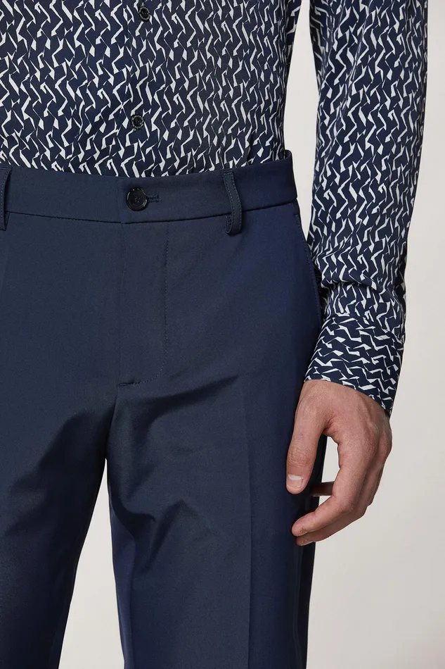 Pants Men Patrizia Pepe Slim Gabardine Pants Atmosphere Blue