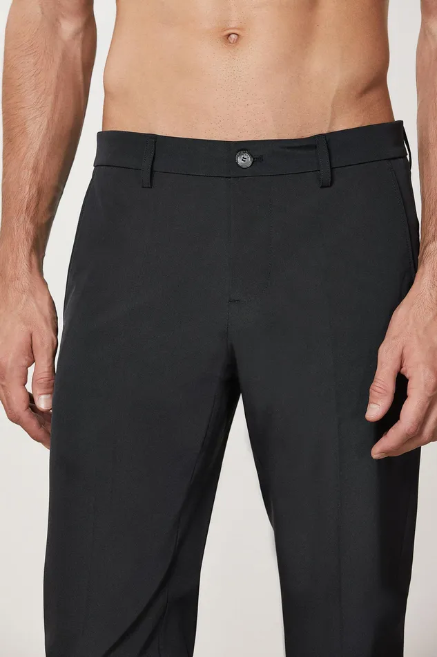 Pants Men Patrizia Pepe Slim Gabardine Pants Nero