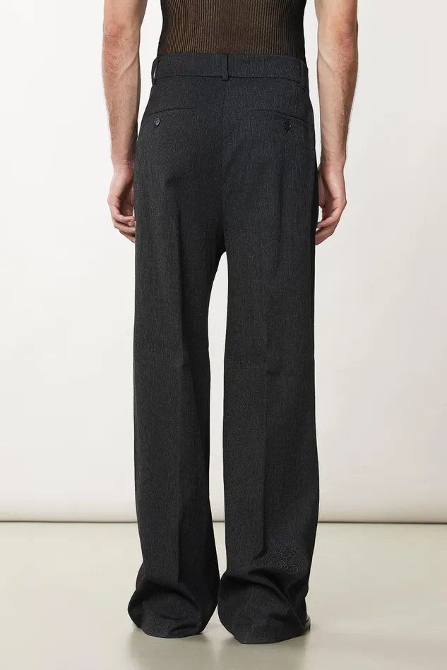 Pants Men Patrizia Pepe Soft Pants With Zipper Dark Gray