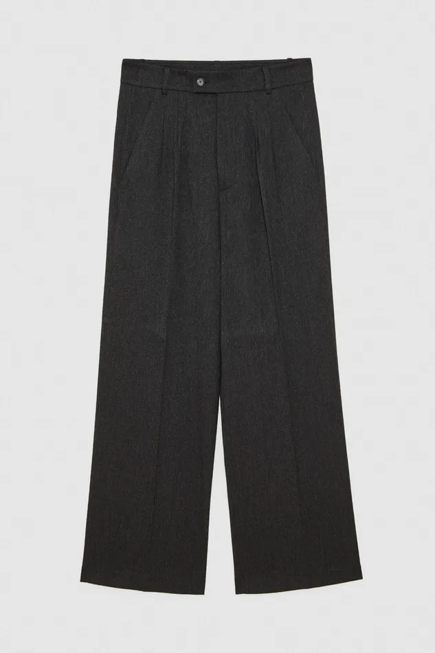 Pants Men Patrizia Pepe Soft Pants With Zipper Dark Gray