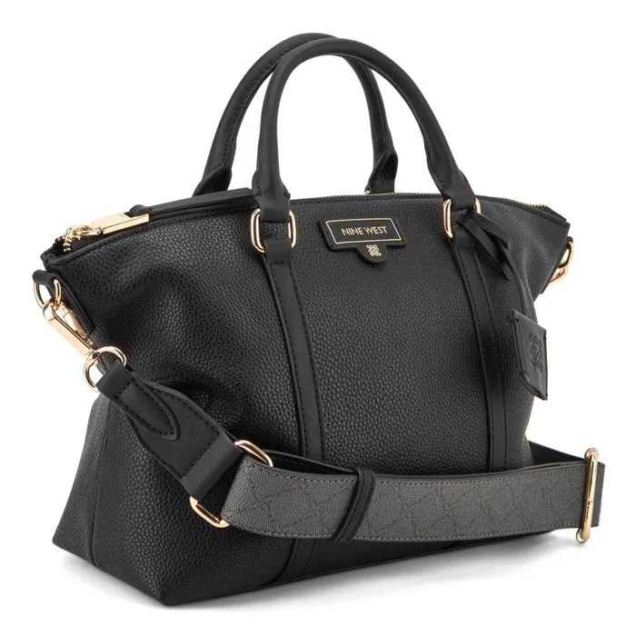 Parkhill Satchel Black WomenMen Nine West Satchels and Shoulder Bags