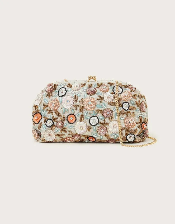 Pastel Floral Clutch Women Monsoon Bags and Purses