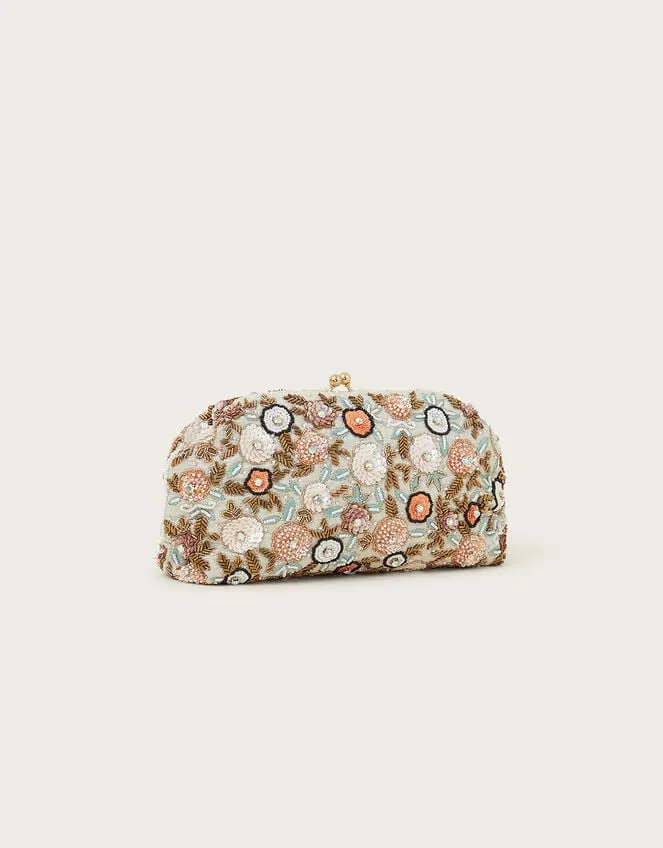 Pastel Floral Clutch Women Monsoon Bags and Purses