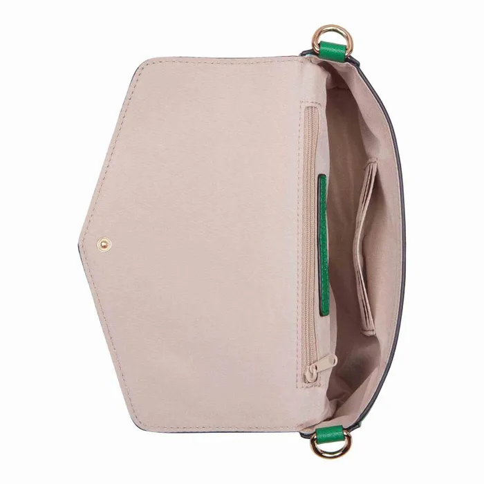 Peaches Crossbody Flap With Card Case Green WomenMen Nine West New Handbags