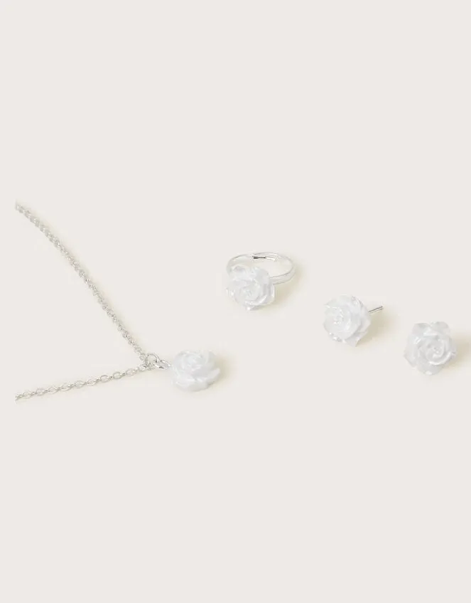 Pearly Flower Bridesmaid Jewellery Set Children Monsoon Girls039 Jewellery