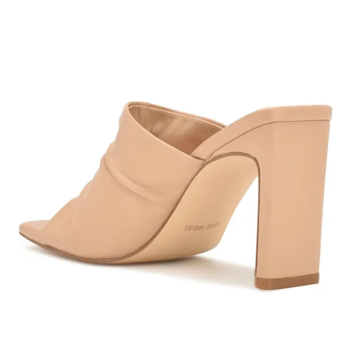 Peary Heeled Slide Sandals Warm Blush Women Nine West Heels