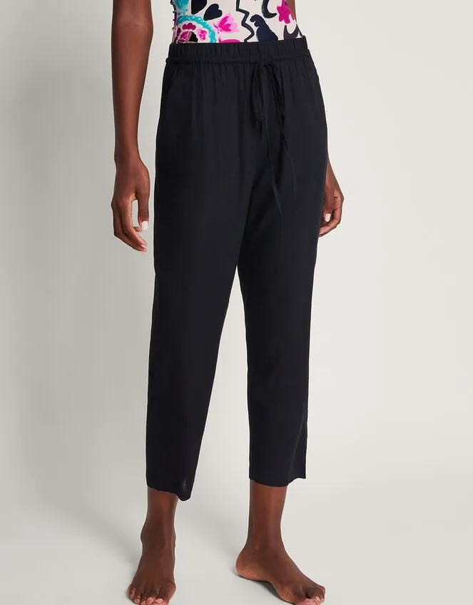 Penina Crop Trousers Black Women Monsoon Beachwear and Swimwear
