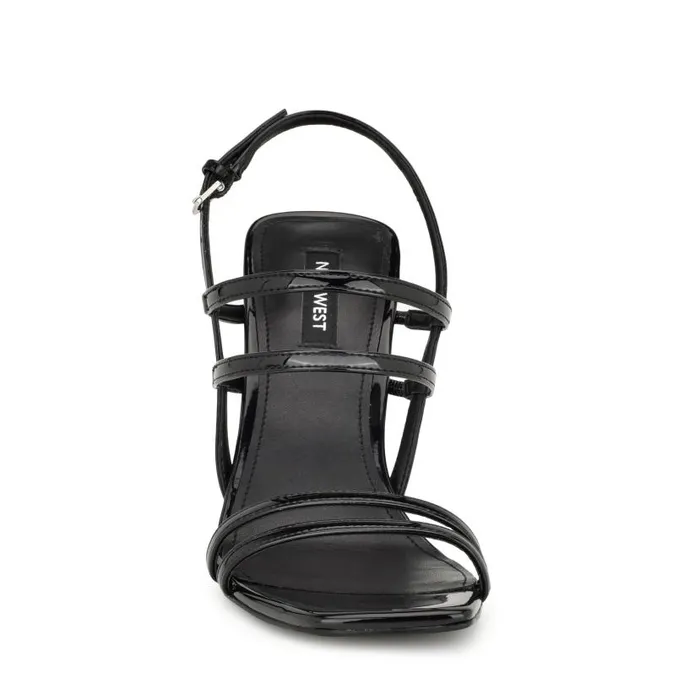 Penla Strappy Sandals Black Women Nine West Sandals
