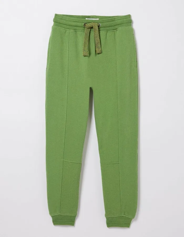 Perry Panel Joggers Washed Green Boys FatFace Jeans Trousers and Joggers