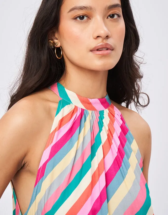 Petite Mendigote Stripe Midi Dress Multi Women Monsoon Dresses