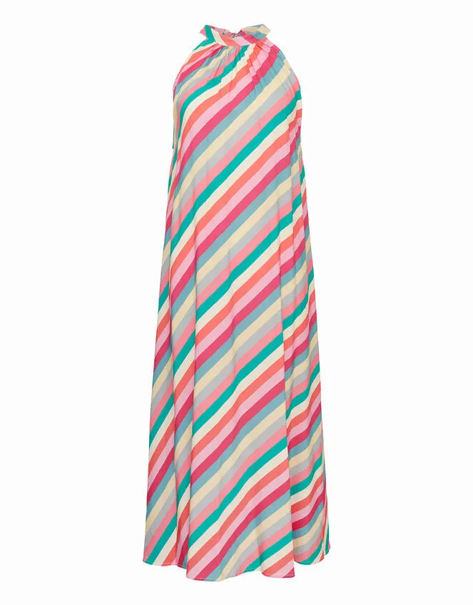 Petite Mendigote Stripe Midi Dress Multi Women Monsoon Dresses
