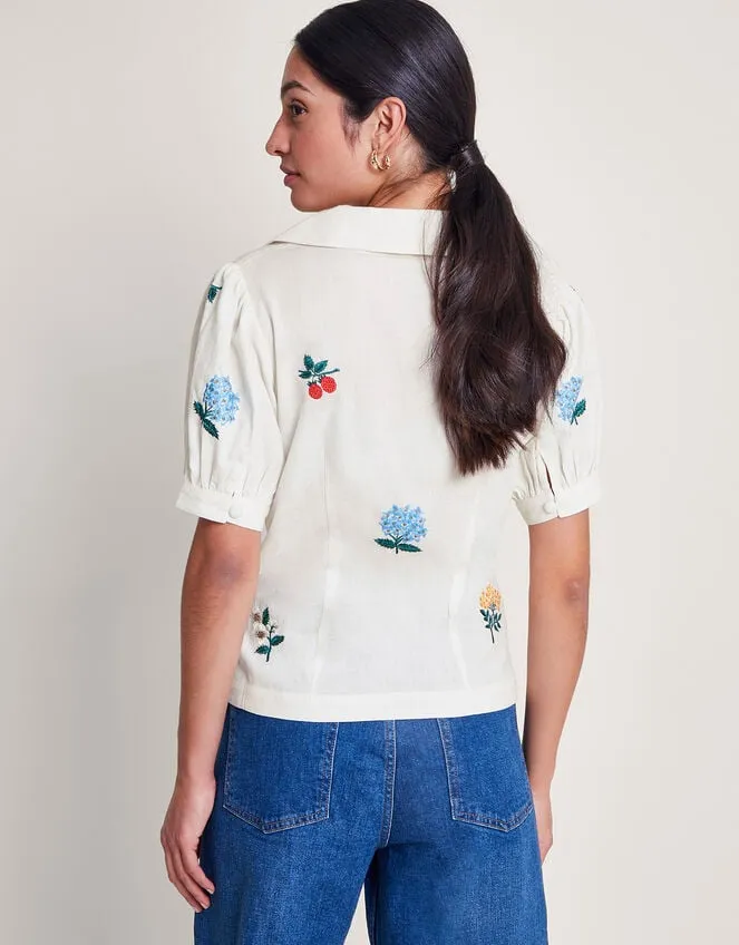 Piera Embroidered Blouse Ivory Women Monsoon Tops and Blouses