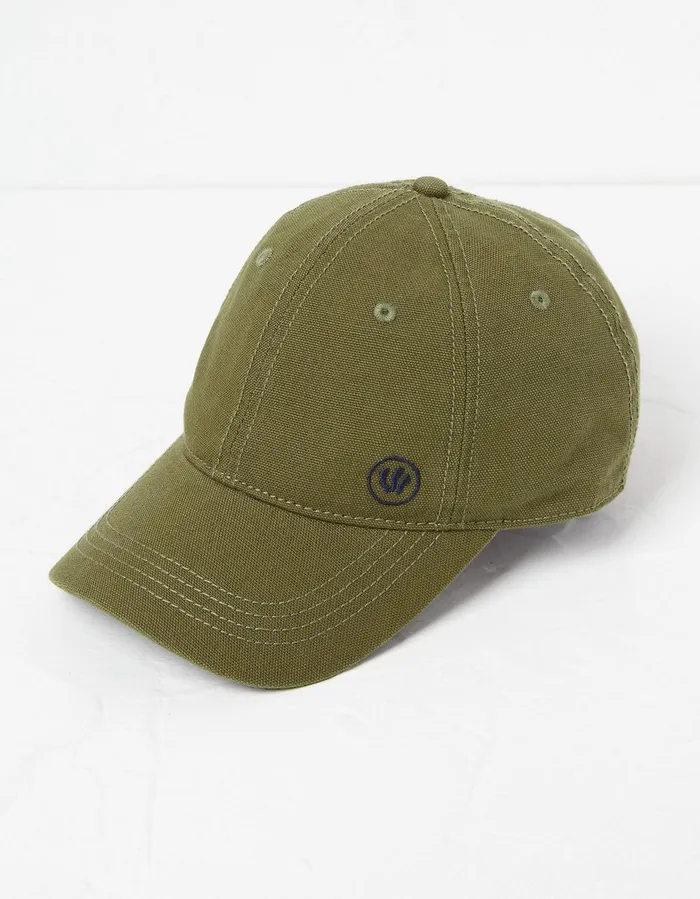 Plain Baseball Cap Khaki Green Men FatFace Hats
