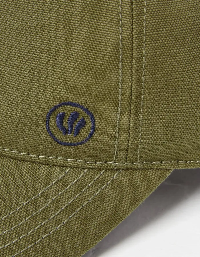 Plain Baseball Cap Khaki Green Men FatFace Hats