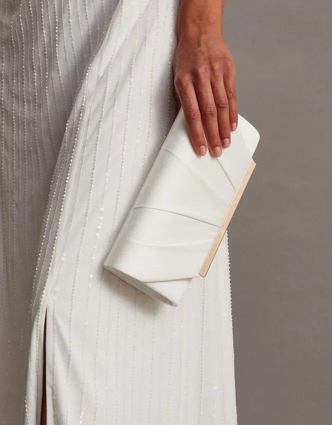 Pleated Clutch Women Monsoon Bags and Purses