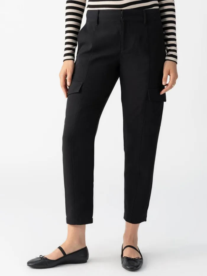Polished Standard Rise Cargo Pant Black Women Sanctuary Clothing Pants