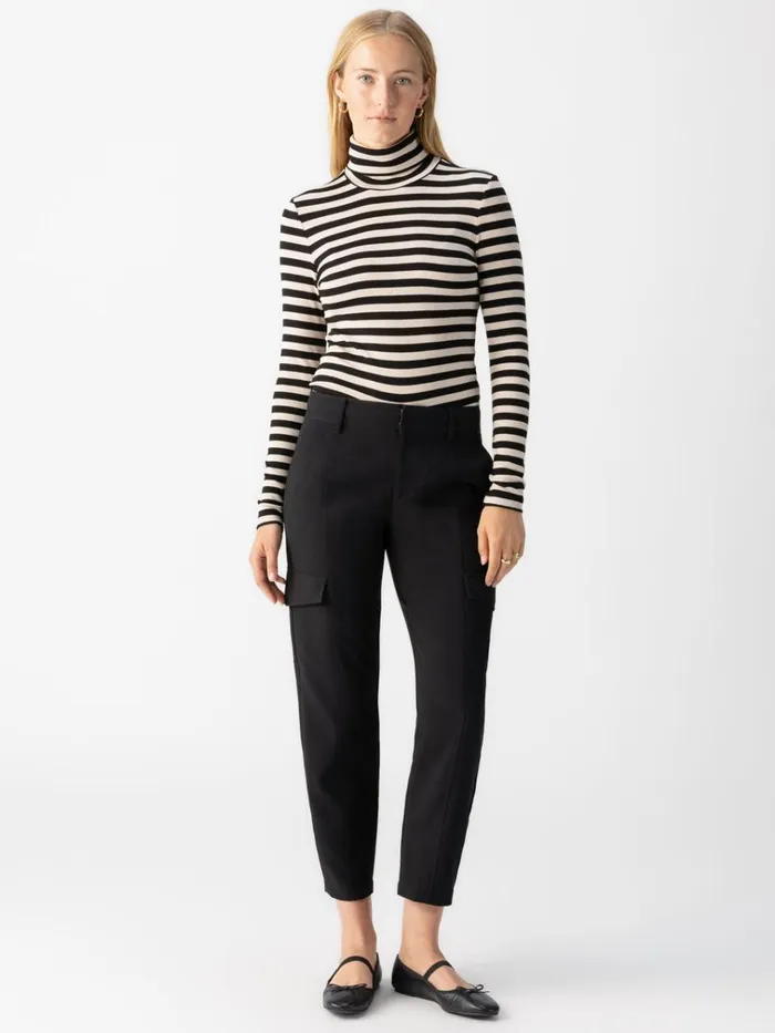 Polished Standard Rise Cargo Pant Black Women Sanctuary Clothing Pants