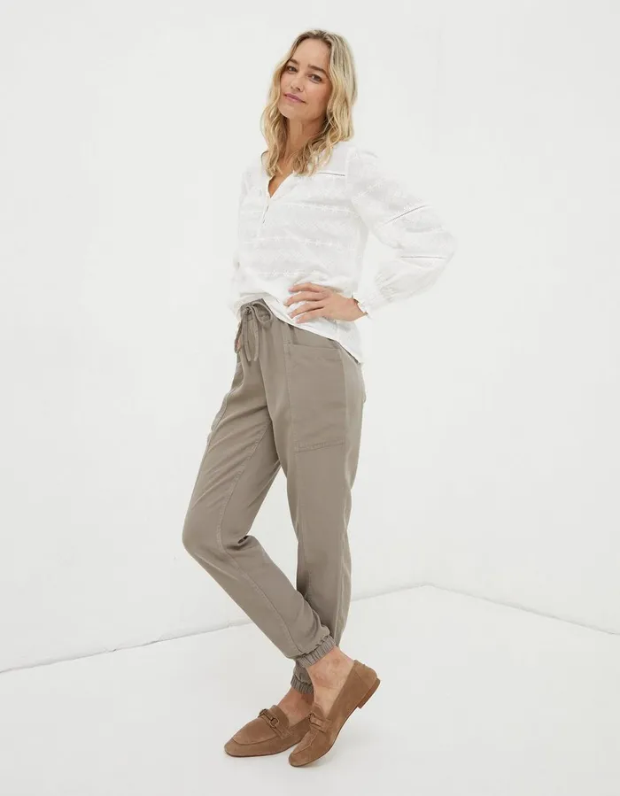 Poppy Embroidered Blouse Ivory Women FatFace Shirts and Blouses