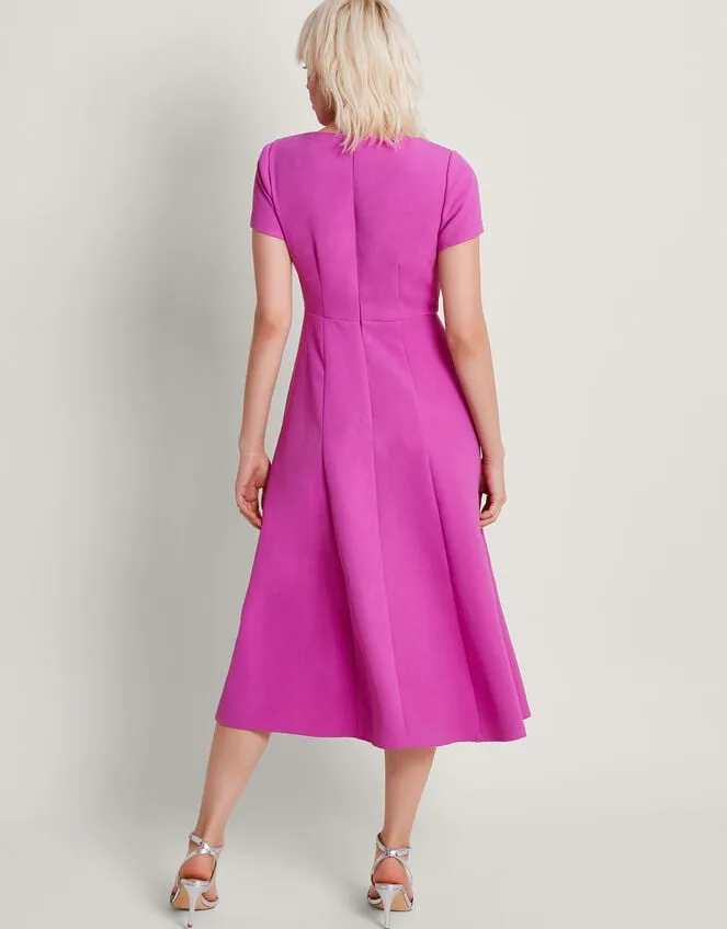 Poppy Flared Dress Pink Women Monsoon Occasionwear