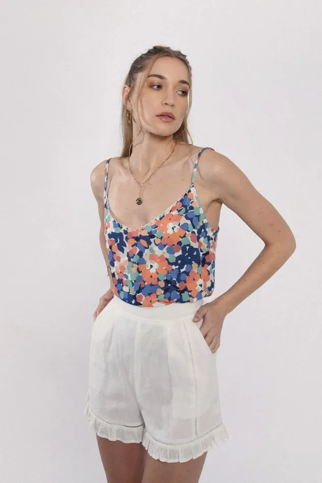 Printed Camisole BLUE CANOPEE Women Molly Bracken Tops