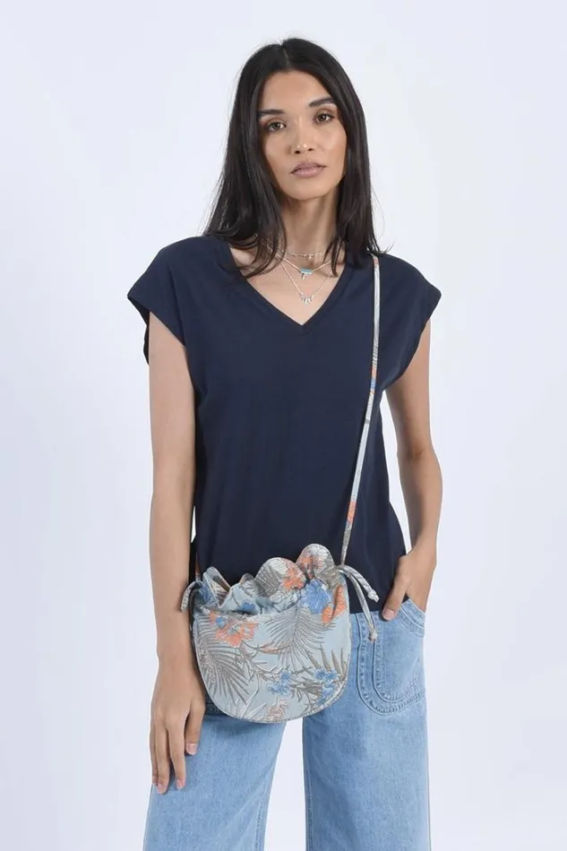 Printed Cotton Ball Bag LIGHT DENIM Women Molly Bracken All